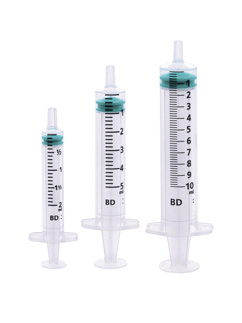 (x100) 5ml BD Emerald Hypodermic Luer Slip Syringe