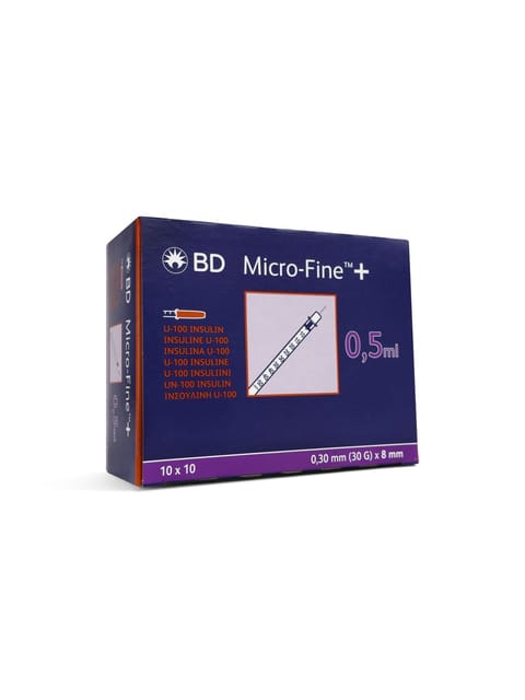 (x100) 0.5ml BD Micro-Fine Plus U100 30g 8mm