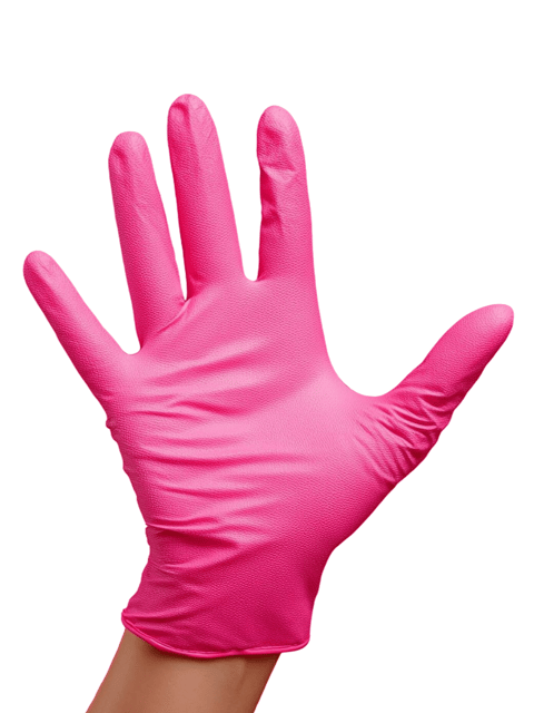 Gloves Nitrile Pink (XS, S, M, L)